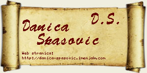 Danica Spasović vizit kartica